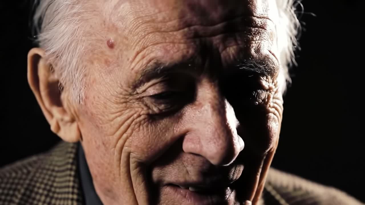 An elderly gentleman reflects on his life experiences and shares valuable insights during an intimate conversation. His stories convey a rich tapestry of history and personal growth.