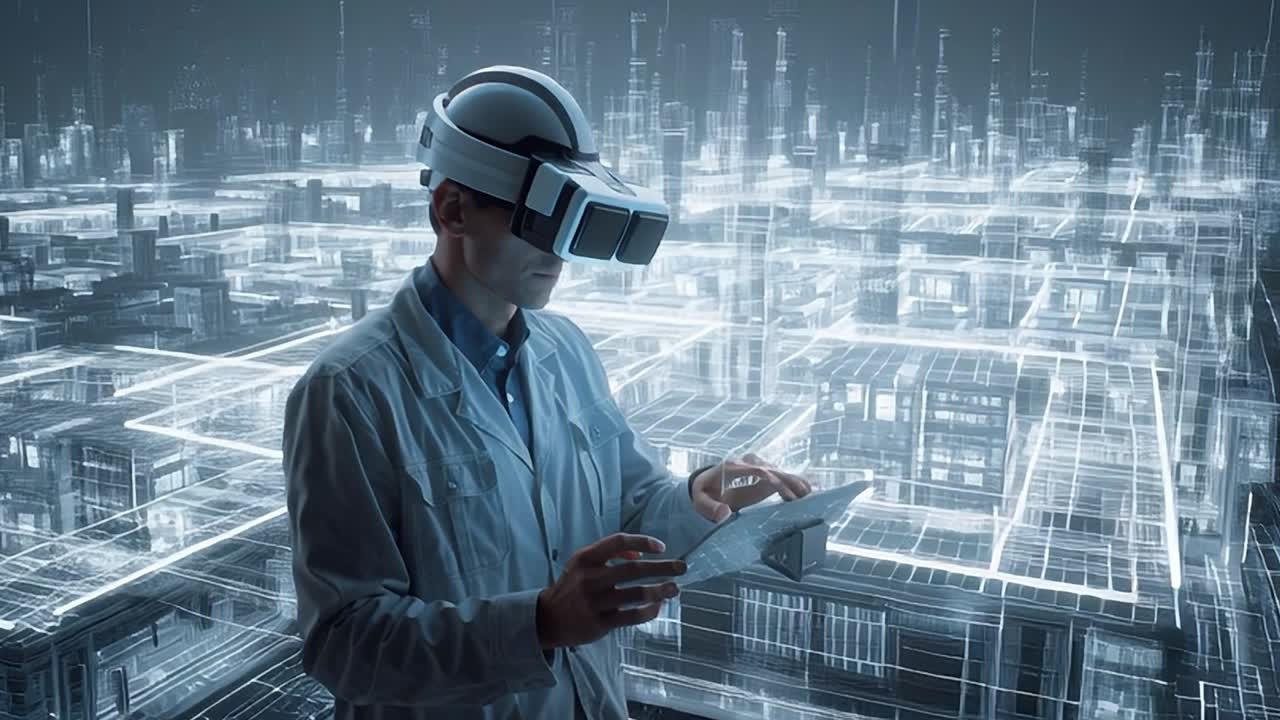 Exploring a futuristic digital city with virtual reality technology