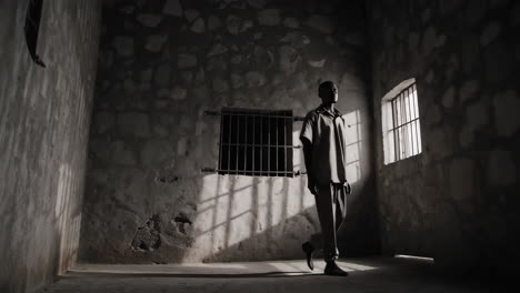 prisoner in a cell