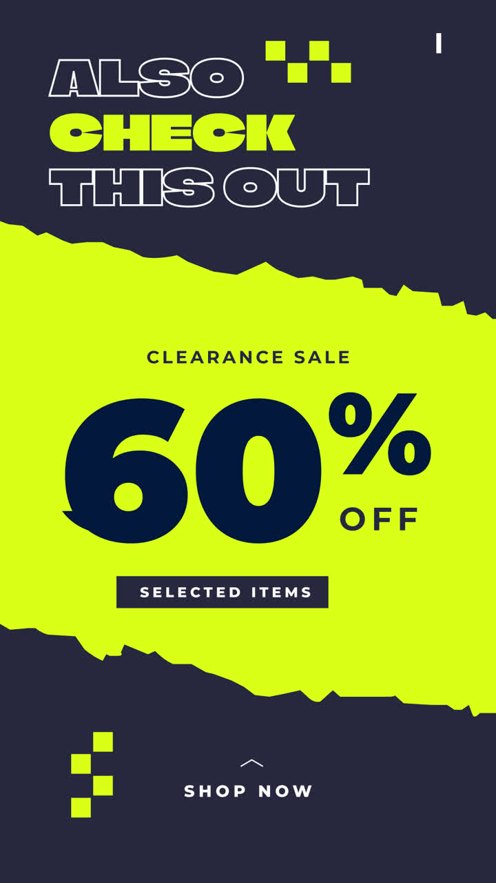 60% Off Clearance Sale Promotional Graphic
