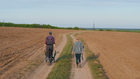 farmers working in a field