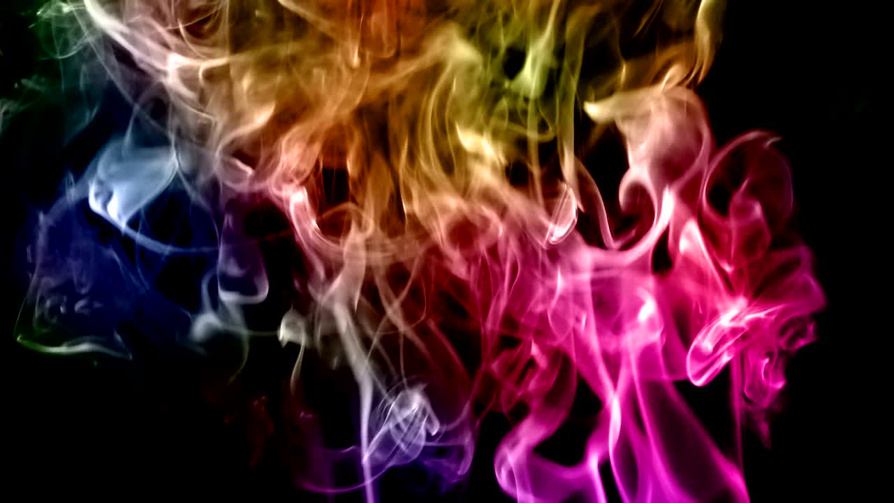 Turbolenza di un elemento astratto di fumo fluido