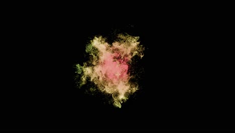 explosión abstracta de partículas