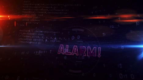 alarm warning abstract loopable tunnel animation