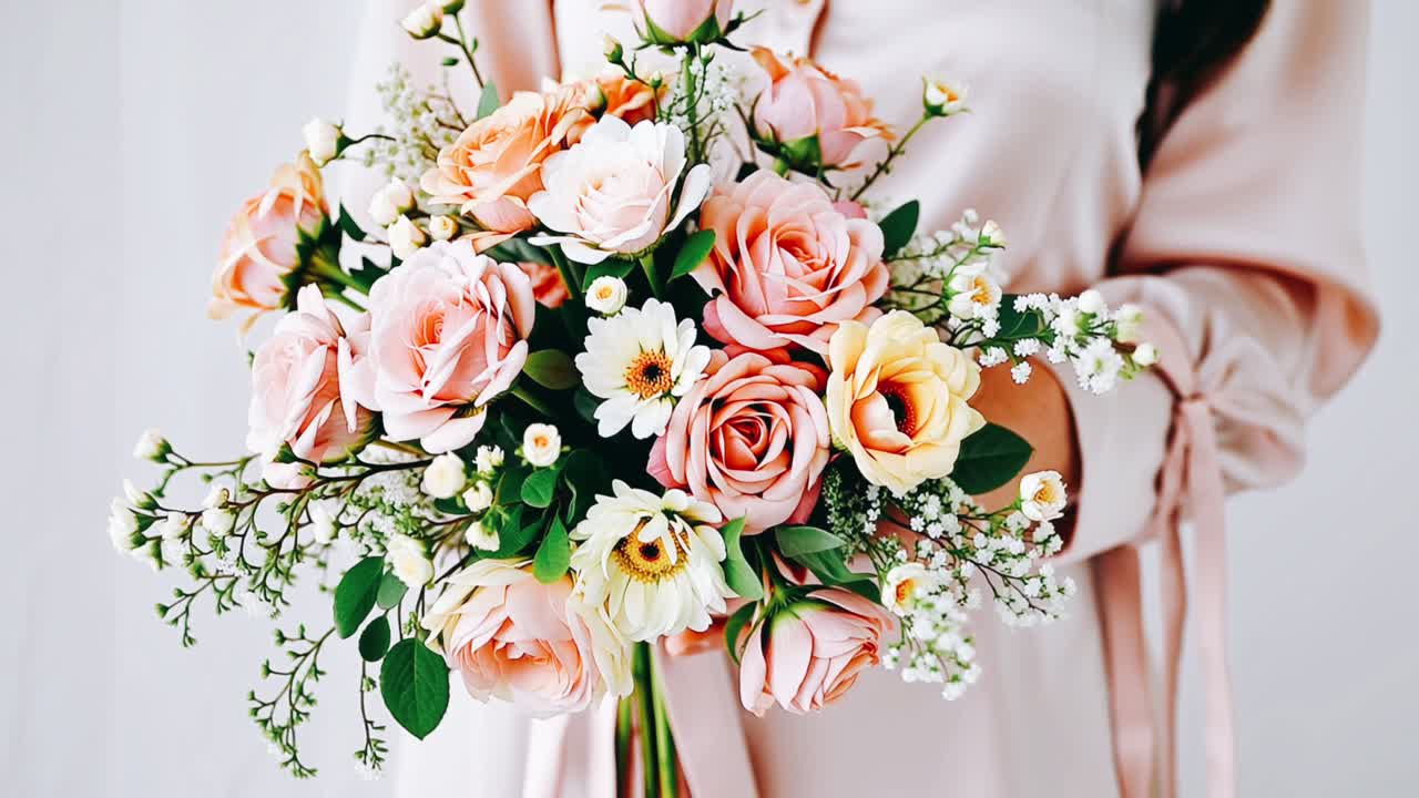 Beautiful Pastel Pink Rose Bouquet