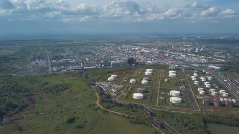 aerial view of a large industrial complex