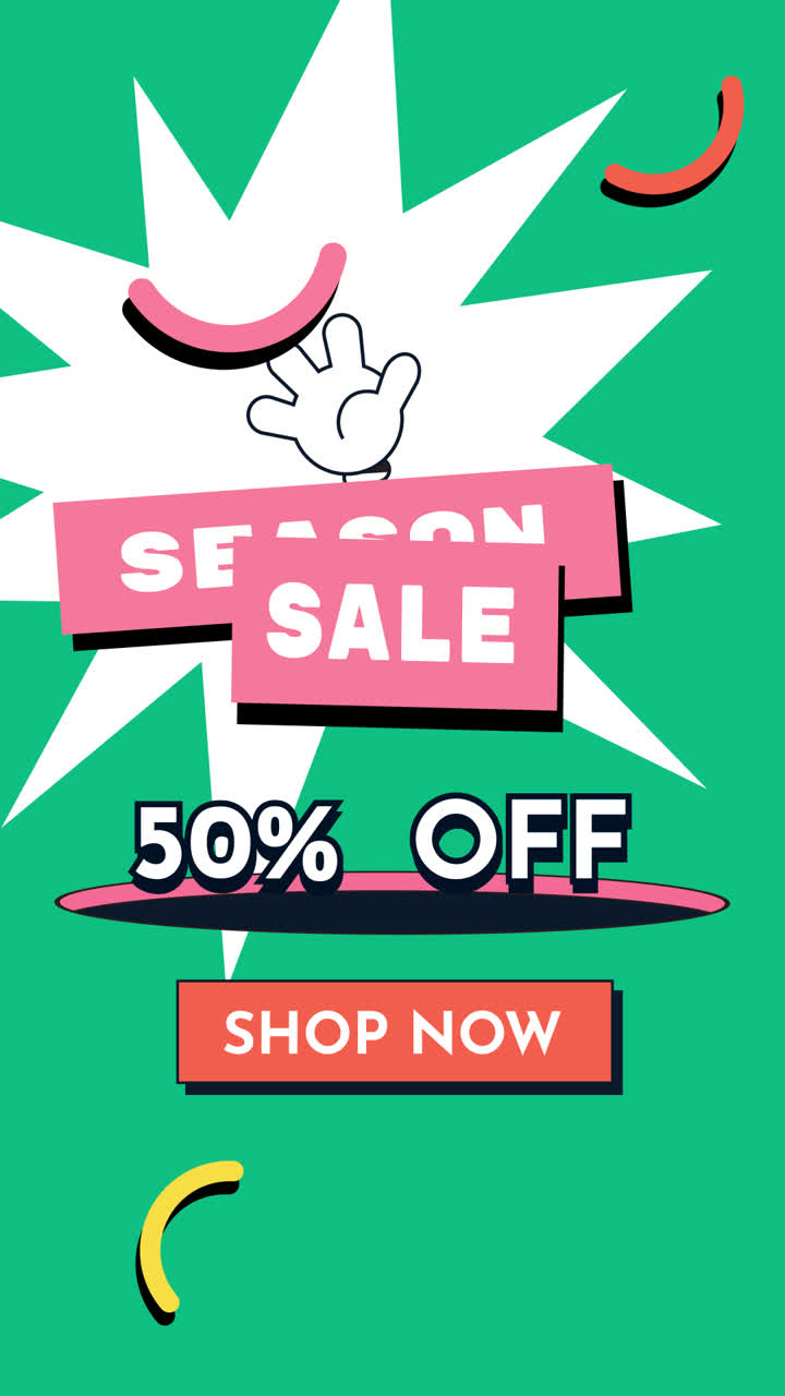 Season Sale 50% Off Promotion Graphic