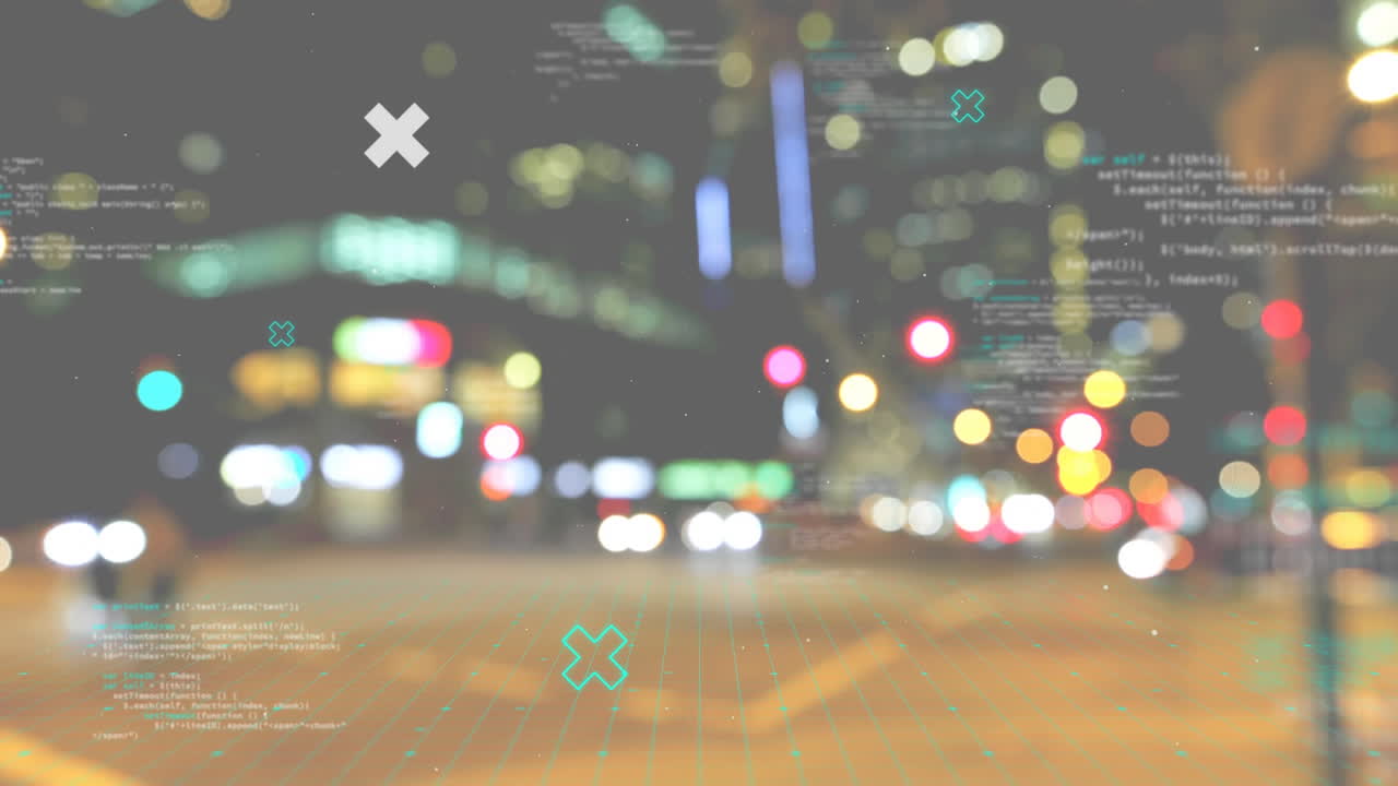 5g 텍스트와 거리 교통을 배경으로