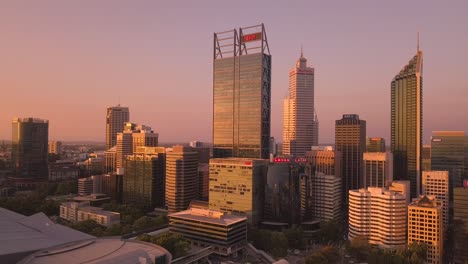 Slow-Drone-Shot-Perth-CBD-Elizabeth-Quay