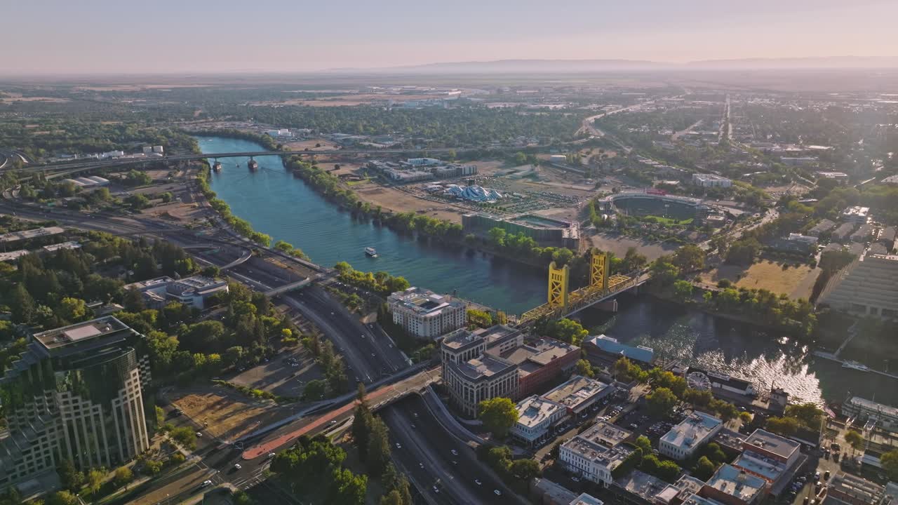 Vista aérea del centro de Sacramento