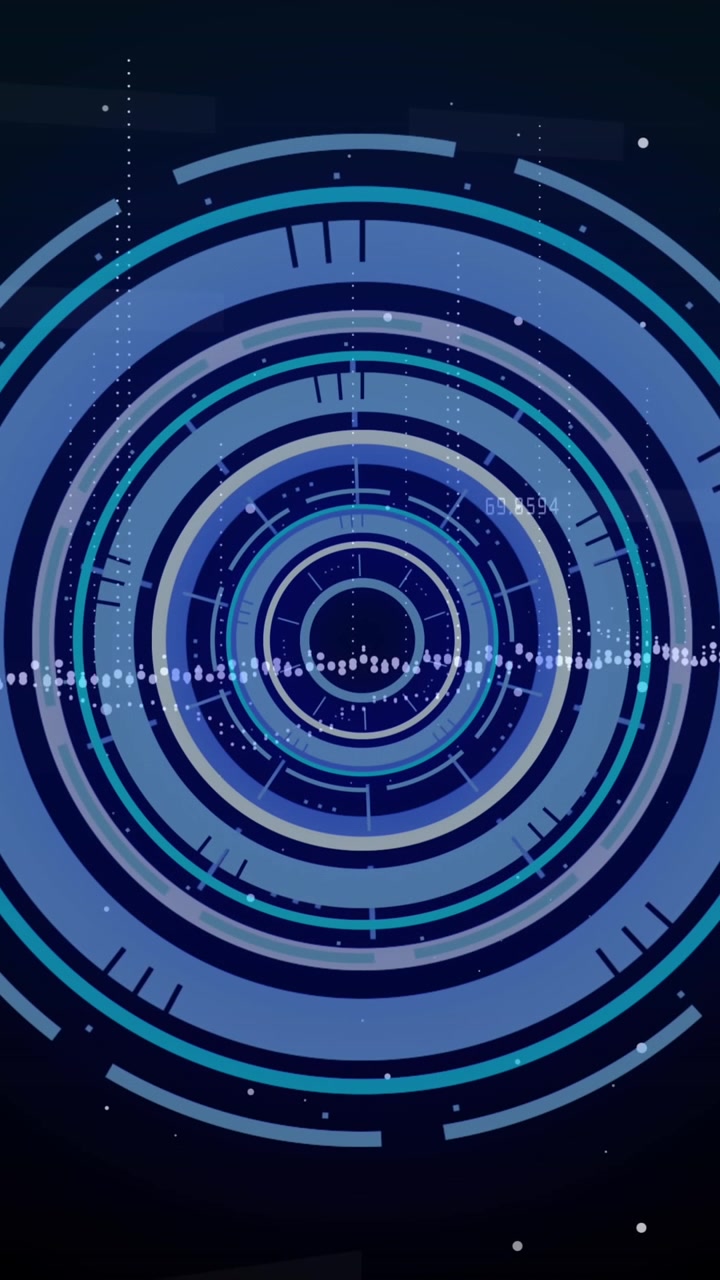 Animation of scope scanning and financial data processing