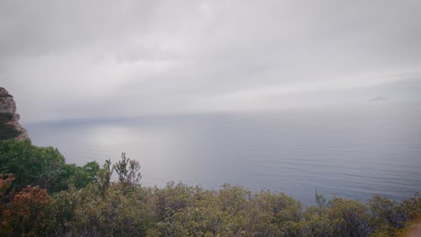 Calanques-landscape-near-Marseille,-sea-and-limestone-rocks-vegetation