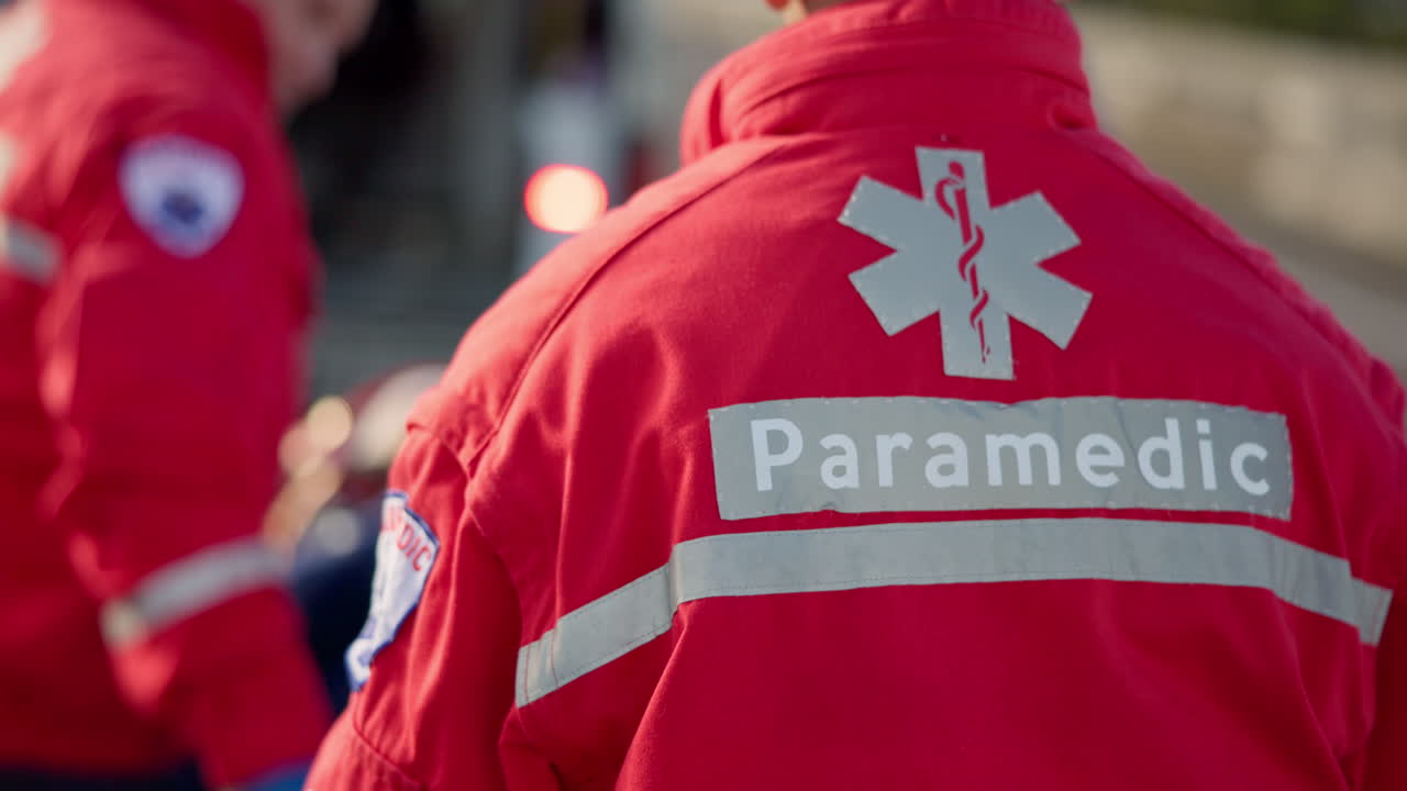 구급대원, 환자, 에 앉아 있는 사고