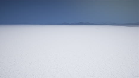 sunset on bonneville salt flats in usa