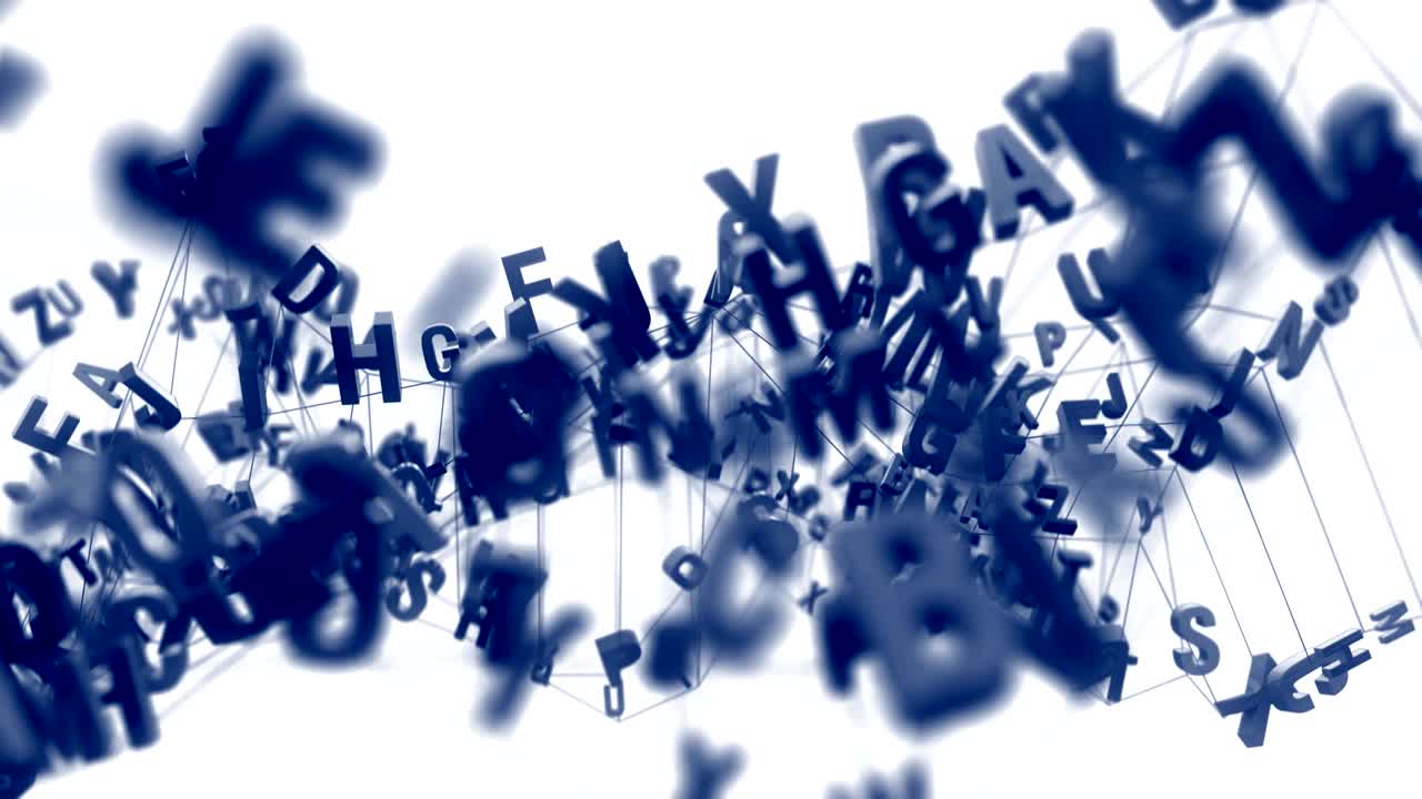 las letras del alfabeto 4k.