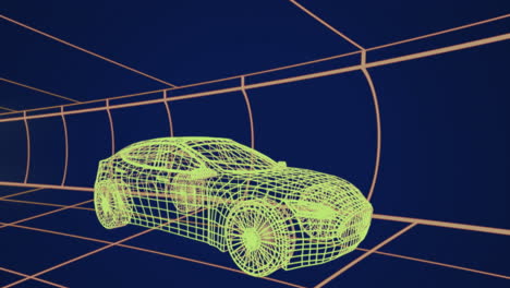 dibujos técnicos en 3d del coche 4k