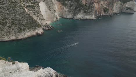 White-rock-blue-lagoon-with-tourist-pleasure-boats