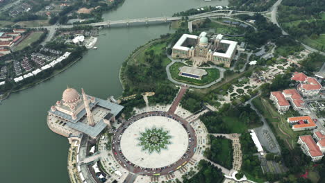 aerial of perdana putra, dataran putra and surrounding area, putrajaya