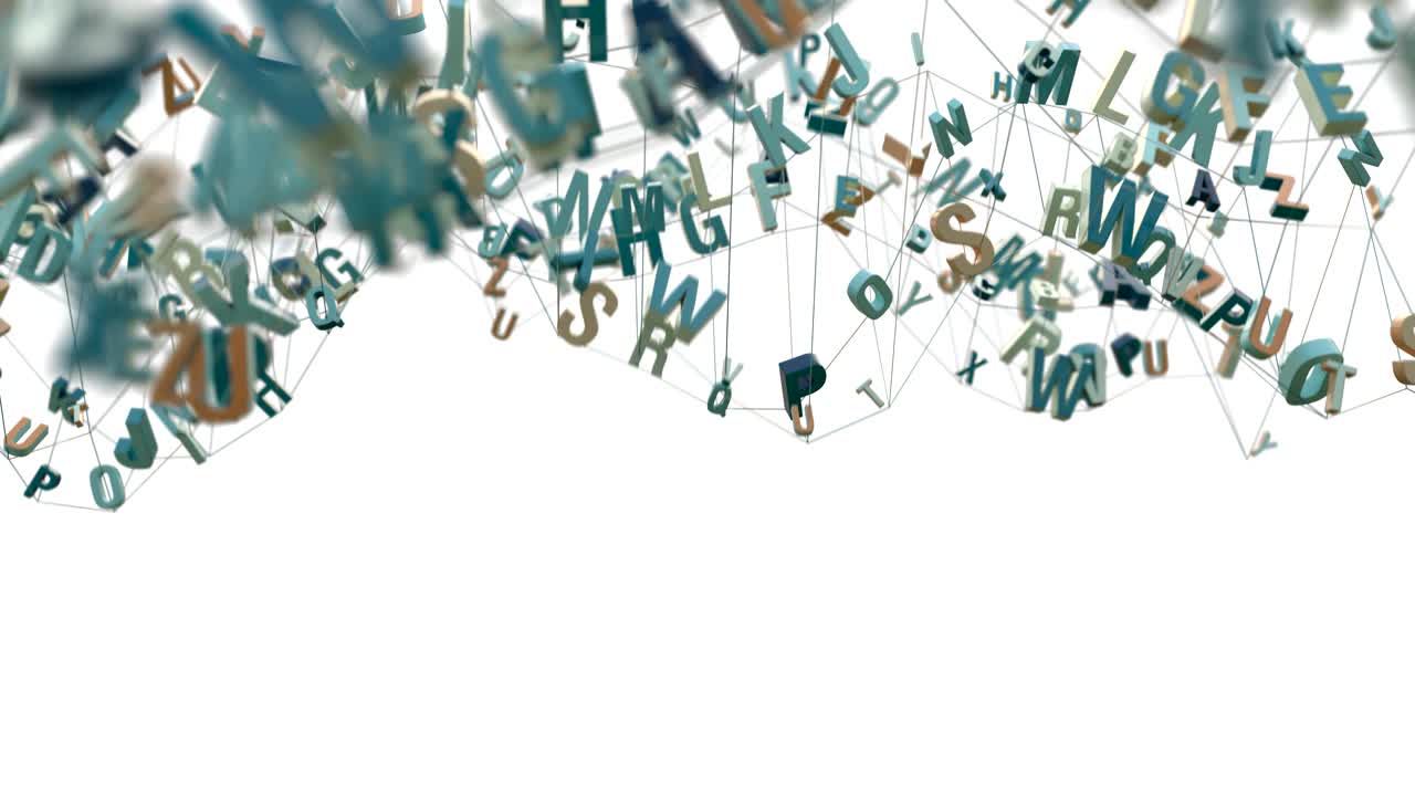 las letras del alfabeto 4k.