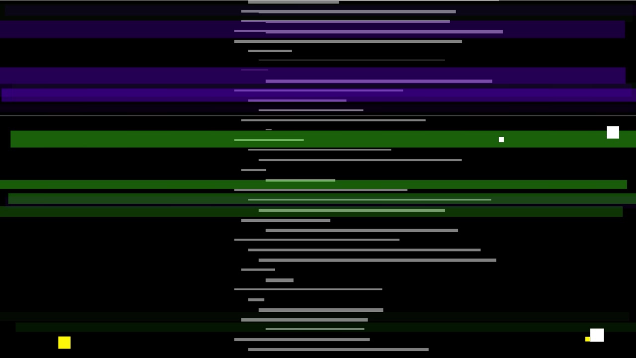 Abstract Digital Glitch Animation with Moving Lines and Squares