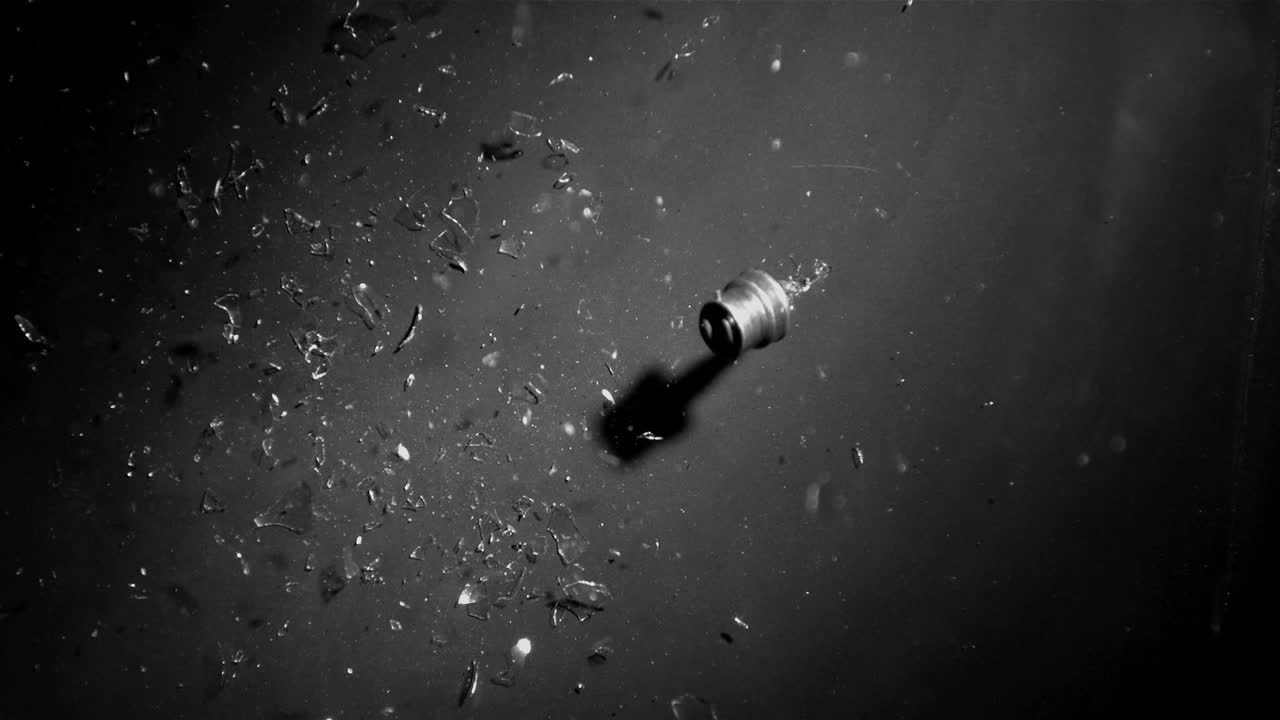 bulbo aplastado en el suelo