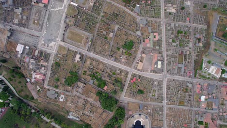 4k aerial of the ancient ruins of pompeii, italy