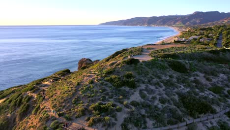 Flying-around-Pt.-Dume-in-Malibu,-Ca