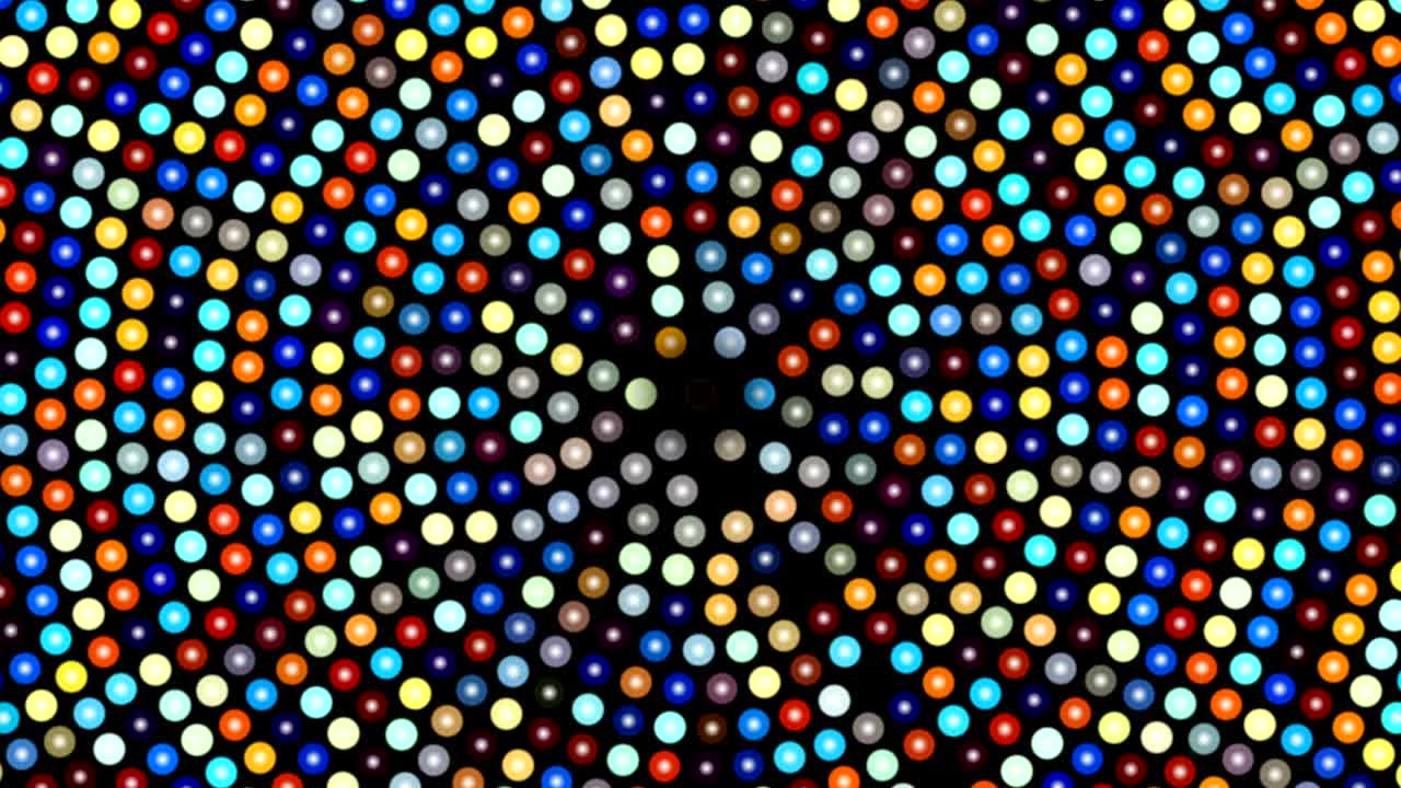 Abstract background with colorful rotating dots