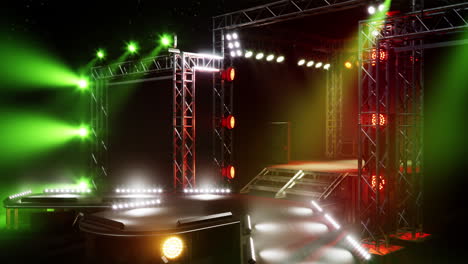 concert stage with colorful lighting