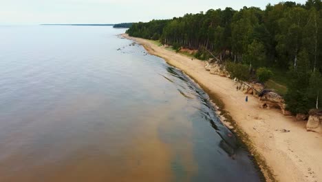 veczemju cliffs red rocks, latvia