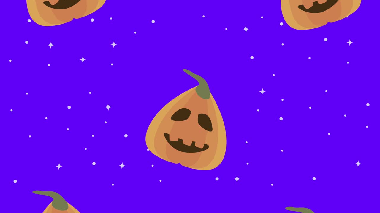 halloween comic pumpkins pattern animation