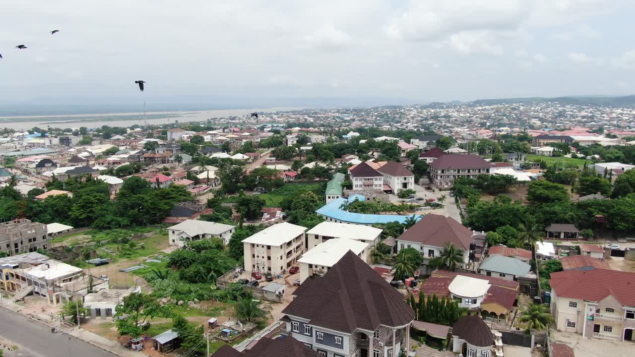 Shot Of Area View Of Lokoja, Kogi State Nigeria Free Stock Video Footage  Download Clips