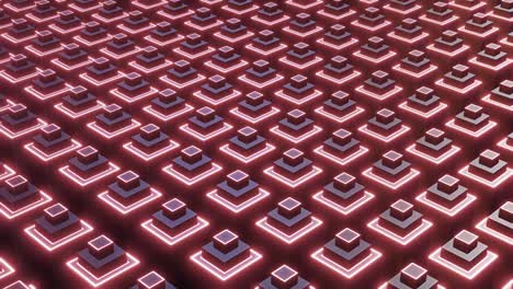 patrón geométrico abstracto con cubos brillantes
