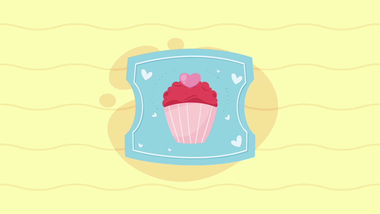 Illustrazione di cupcake carino