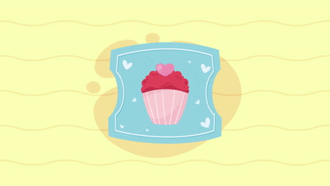 cute cupcake illustration