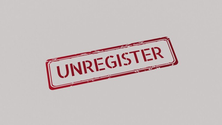 UNREGISTER Stamp