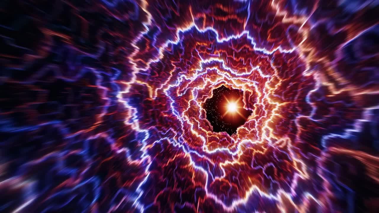 Abstract Lightning Energy Tunnel