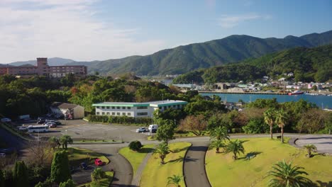 toba mie prefecture, sunny landscape of seaside resort area, japan