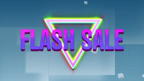 Animation-Von-Flash-Sale-Text-Auf-Abstraktem-Hintergrund