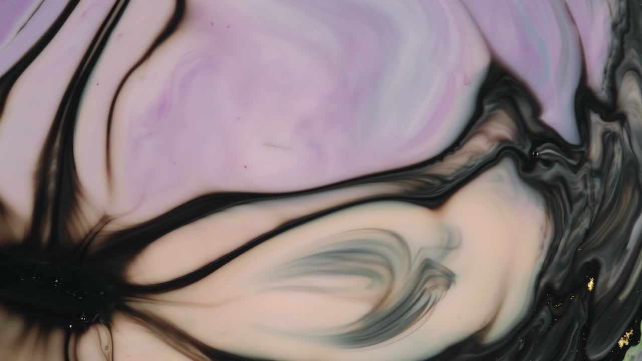 черный и розовый металлический поток жидкости, визуальный, металлический, эпический накладный фон