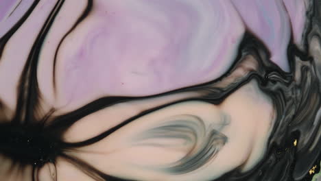 flujo de líquido metálico negro y rosado, visual, metálico, fondo de superposición épica