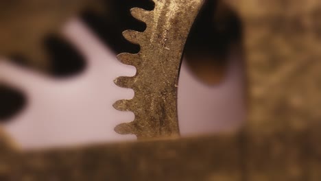 clock movements delicate gear cog mechanism rotating in perfect timing macro