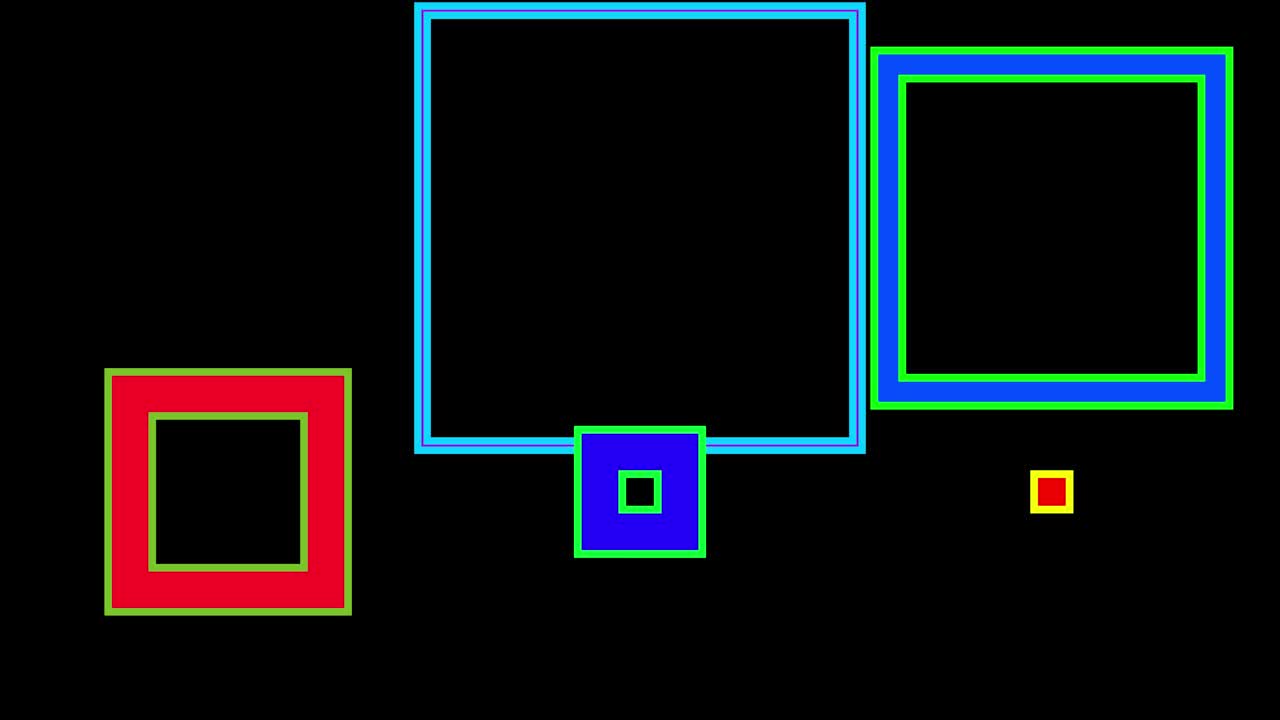 Shape animation square motion graphics