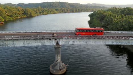 kokan st travel on nerur paar bridge malavn drone shot