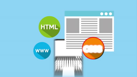 ilustración de desarrollo web