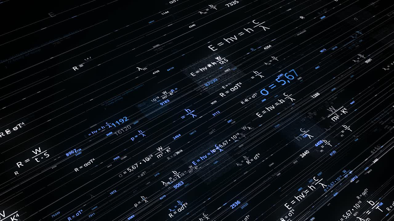 수학적 방정식의 추상적인 시각적 표현