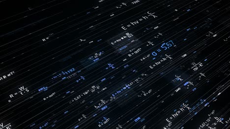 abstract visual representation of mathematical equations