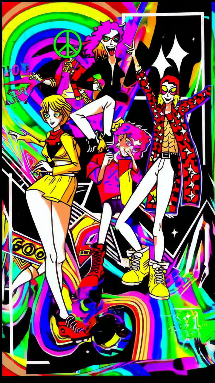 Pop Art psichedelica: personaggi vivaci e buone vibrazioni