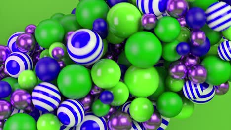 abstract colorful 3d spheres