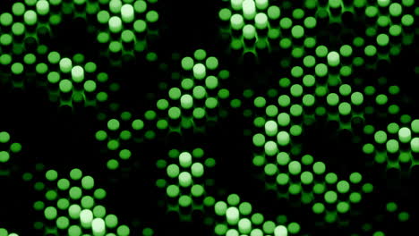 patrón de visualización con led verde
